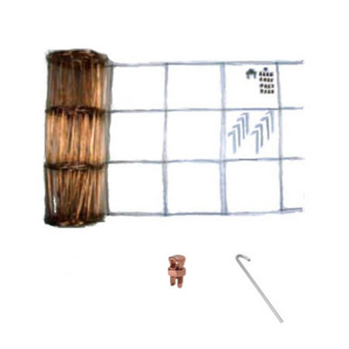 CMI 2' x 100' Copper Equipotential Bonding Grid Kit (EB2100) - NEC® Compliant