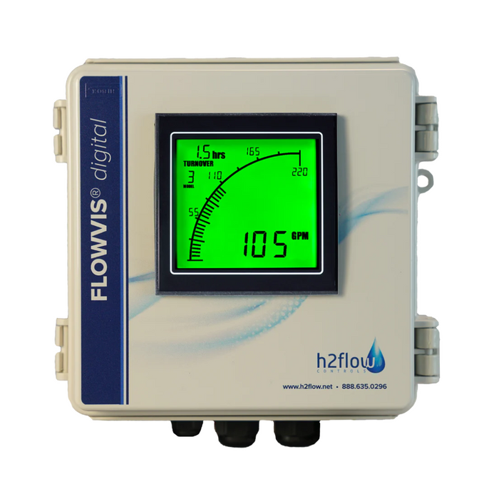 H2flow FV-D FlowVis Flowmeter Digital Upgrade Kit 1.5"- 8" FVD