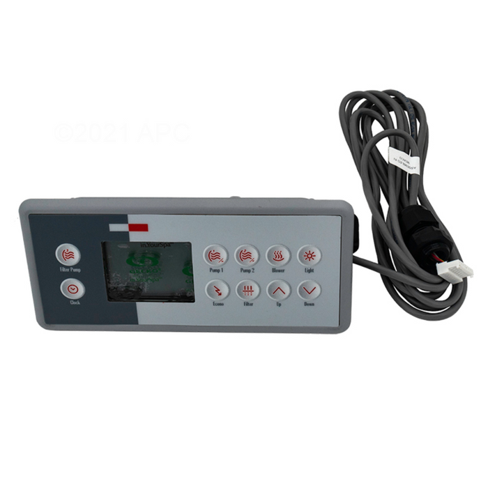 Gecko TSC-4-10K-GE1 Keypad 1 Pump Topside Control Panel BDLTSC410K