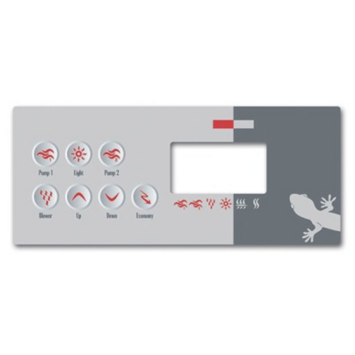 Gecko TSC Series 7 Button Keypad Overlay 9916-100331