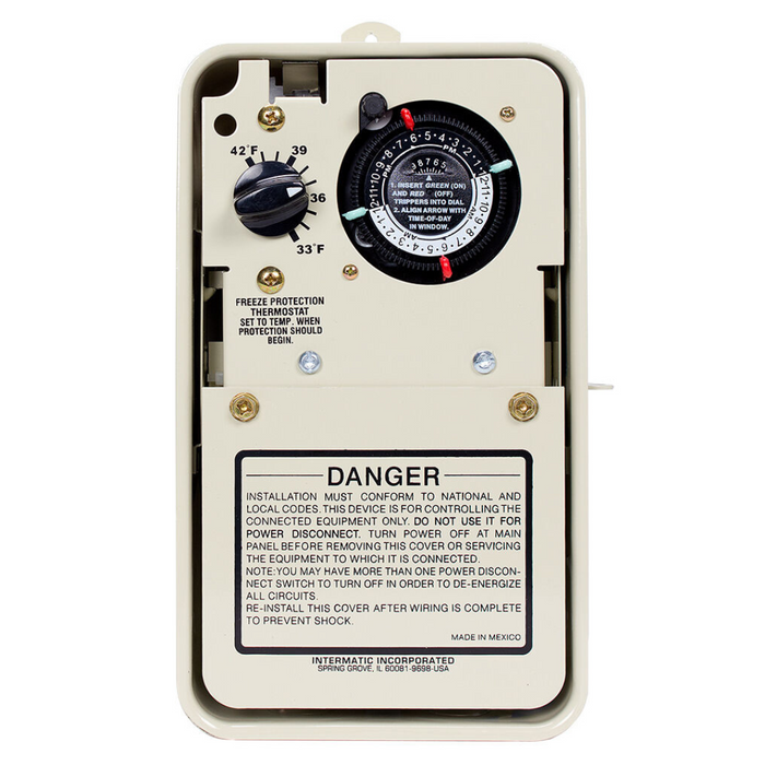 Intermatic PF1102T Freeze Protection Timer with Thermostat 240V