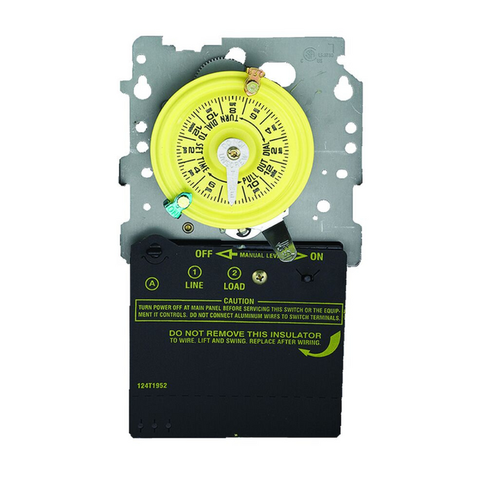 Intermatic T101M 24-Hour SPST Mechanical Time Switch Mechanism 120V