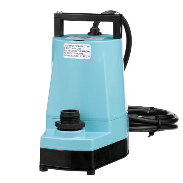 Little Giant 505721 5-MSP 5 Series Submersible Utility Pump, 18' Cord, 127V, Manual Switch, 5MSP18
