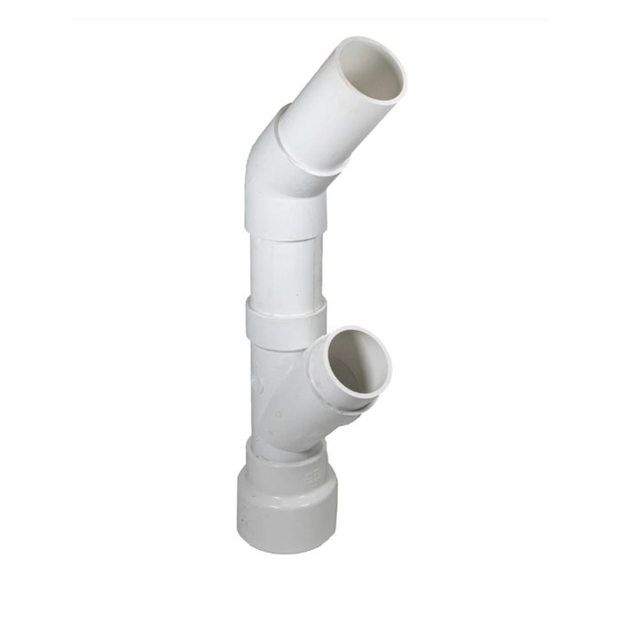Pentair 475971 Indoor Direct Air Intake Kit for ETi 400 Heater with angled connectors on a white background, perfect for Pentair Commercial systems.