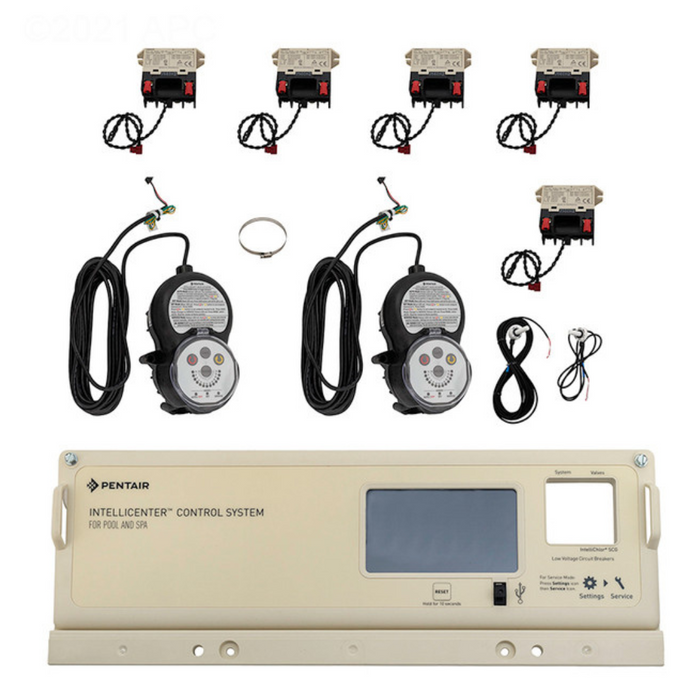 Pentair 521914 IntelliCenter i10PS Pool/Spa Shared Equipment Personality Kit + 5 Relays & 2 IntelliValve