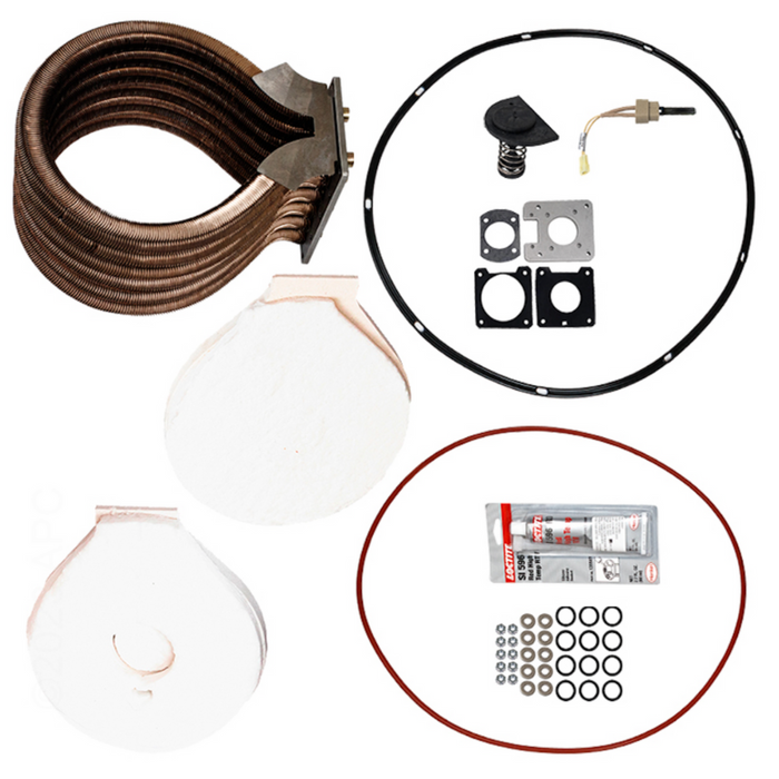 Pentair 77707-0244 Tube Sheet Coil Assembly Kit Cupro Nickel 400HD NA, 400HD LP MasterTemp® HD Heater Heat Exchange