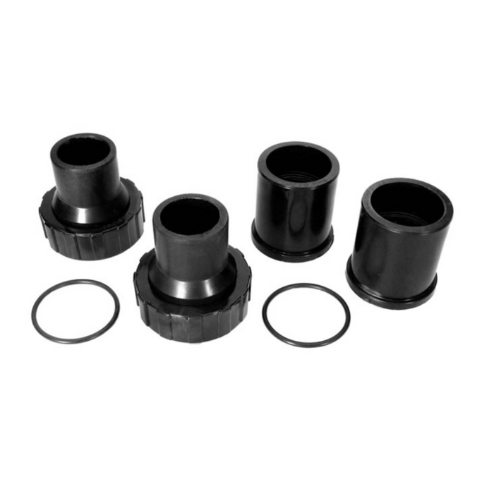Pentair 98960311 1.5" x 2" Black Bulkhead Union Set