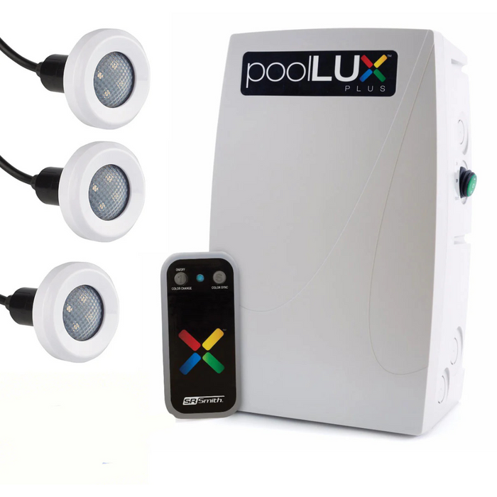 S.R. Smith poolLUX Plus Kit with 3 Treo LED Lights & Remote Control (3TR-PLX-PL60)