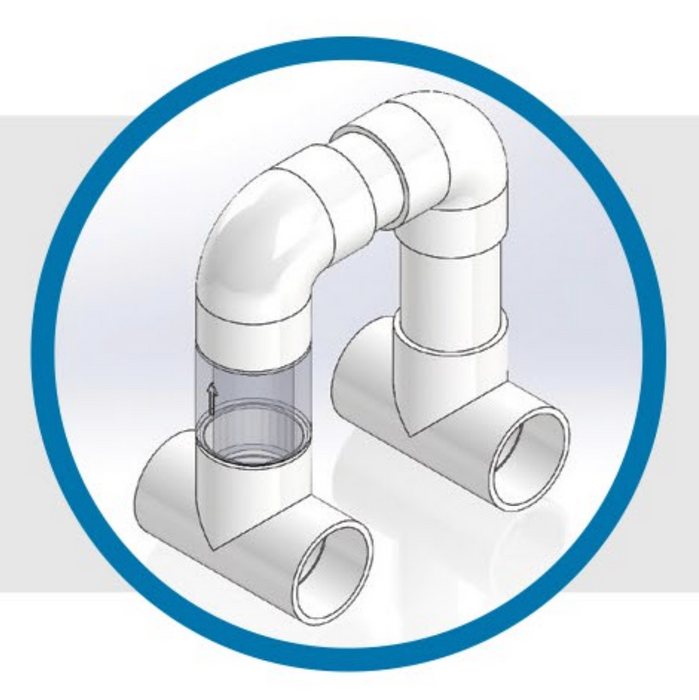 Raypak Water Bypass for Crosswind V Heat Pump 100-10000816