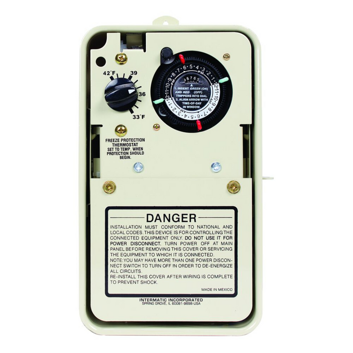 Intermatic PF1103T Freeze Protection Timer with Thermostat 120/240V