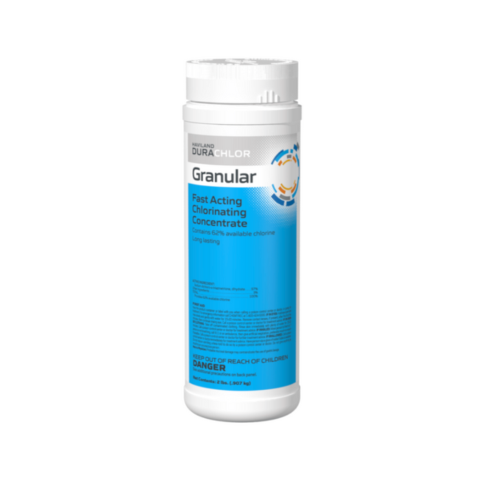 Haviland Durachlor 62% Fast-Dissolving Granular Stabilized Chlorine Sodium Dichlor – 2 lb (Case of 12)