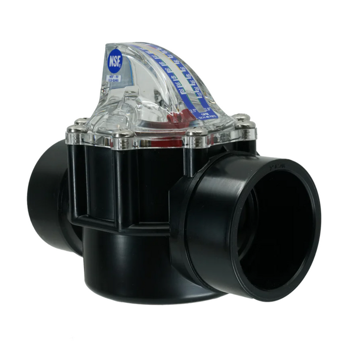 H2flow FV-25 2.5" FlowVis Flowmeter Check Valve FV25