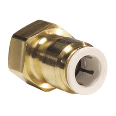 John Guest Lead Free Brass Flare Female Connector 3/8 x 1/4 FFL