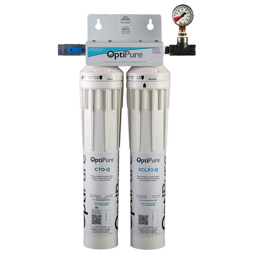OptiPure QTSX-2PG 160-52822 Scale Inhibitor Filtration System + Pressure Gauge