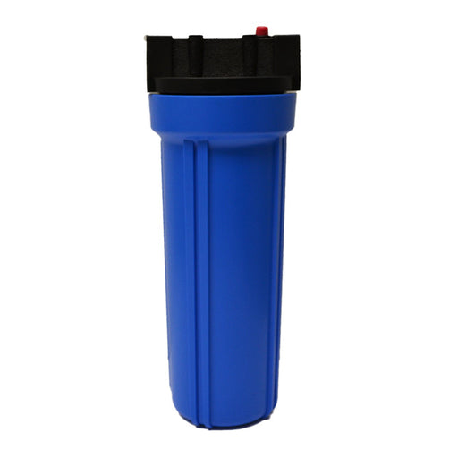 Standard Filter Housing, 10" Blue Polypropylene, 1/2" FPT, with Pressure Relief