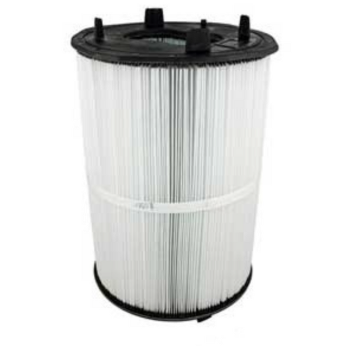 A filter module from the Pentair Pool brand, specifically the Pentair 27002-0100S PLM100, which has a cylindrical shape with white pleated material and black end caps.