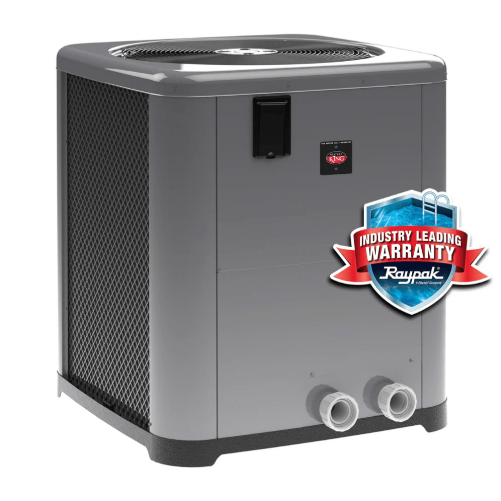How many degrees will a heat pump heat a pool?