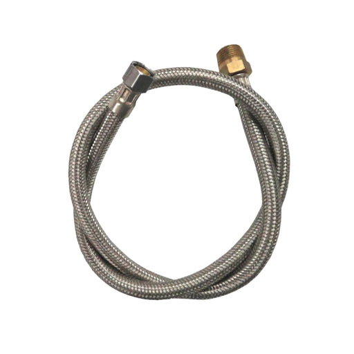 1/4" Comp x 3/8" MPT, 36"L Stainless Steel Braided Hose