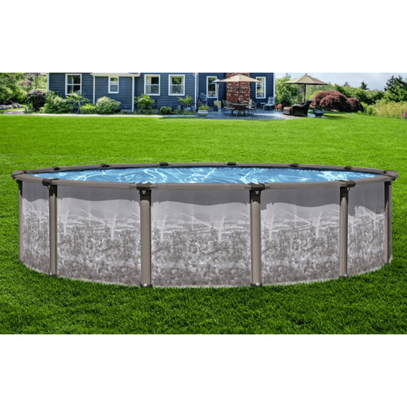 15' x 54" Round Regency Hybrid Resin/Steel Above Ground Pool with Skimmer – Saltwater – No Liner – Vita Pool Supply