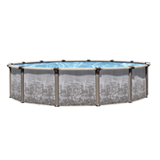 15' x 54" Round Regency Hybrid Resin/Steel Above Ground Pool with Skimmer – Saltwater – No Liner – Vita Pool Supply