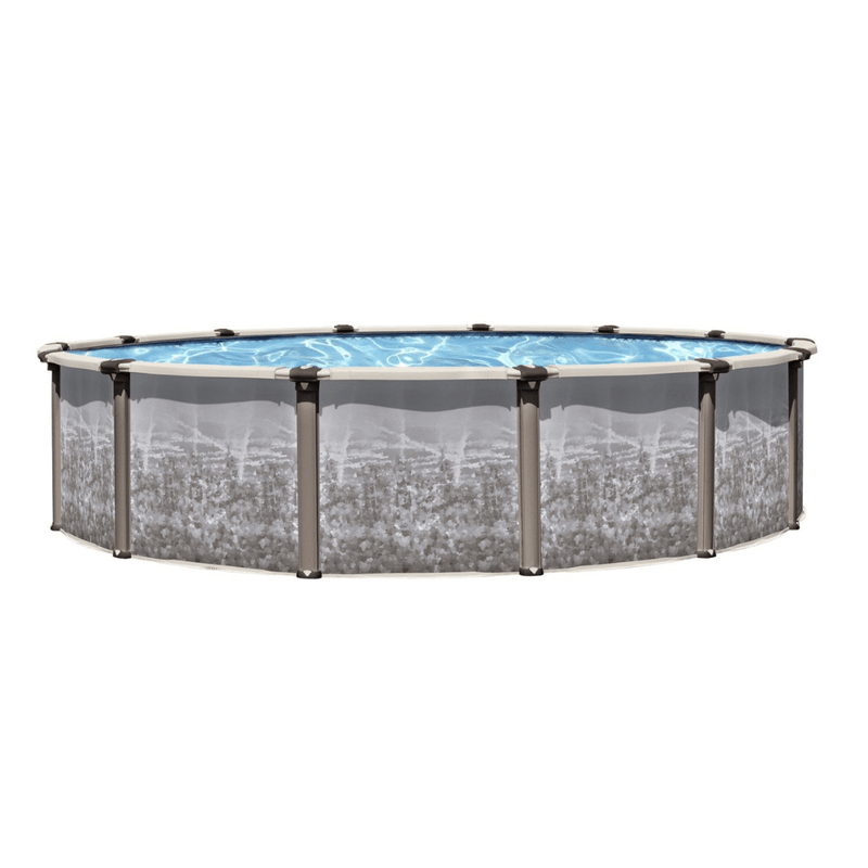 15' x 54" Round Regency Hybrid Resin/Steel Above Ground Pool with Skimmer – Saltwater – No Liner – Vita Pool Supply