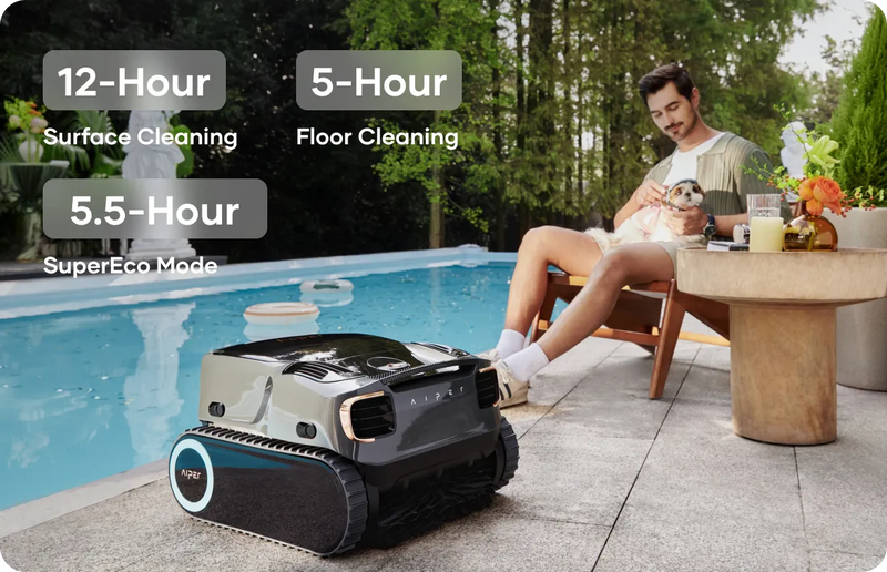 Aiper Scuba X1 Pro Max Cordless Robotic Pool Cleaner X9 - US, 8500 GPH – Vita Pool Supply