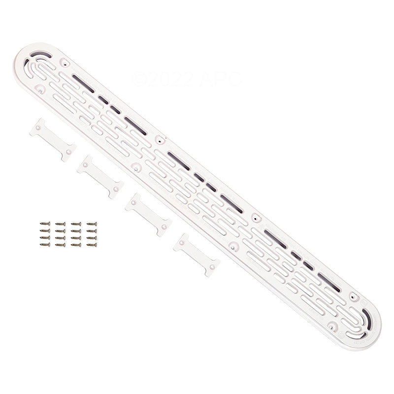 AquaStar 32CDFLFR103 32" Gray Channel Drain Anti-Entrapment