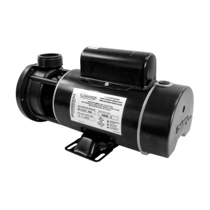Waterway E-Series 3420610-15 Center Discharge 48-Frame 2-Speed Spa Pump 1.5HP