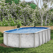 48"/52"/54"H River Breeze Oval Steel Pool Kit with Skimmer & Liner - 5.5" Rails – Vita Pool Supply