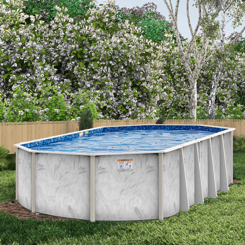 H.I.I. Doughboy River Breeze Coastal Oval Steel Above-Ground Pool