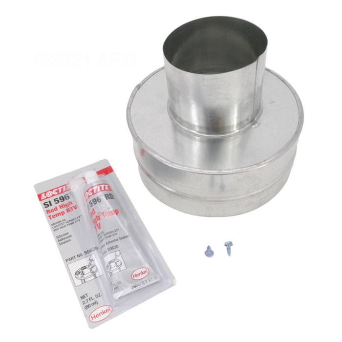 Pentair 77707-0077 4"x8" Metal Flue Collar for Sta-Rite® Max-E-Therm