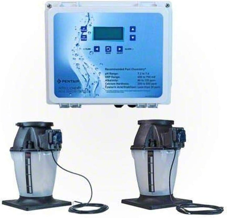 Pentair 522622 IntelliChem Controller, Acid and Chlorine Tanks with Tank Mounted Pumps