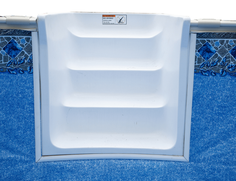 52"/54" Rio Grande Oval Steel Pool Kit with In - Wall Step & Skimmer & Liner - 8" Rails – Vita Pool Supply