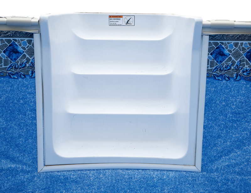 52"/54" Rio Grande Round Steel Pool Kit with In - Wall Step & Skimmer & Liner - 8" Rails – Vita Pool Supply