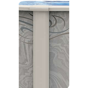 52"/54"H Bay Burst Oval Resin Pool Kit with Skimmer & Liner - 8" Rails – Vita Pool Supply