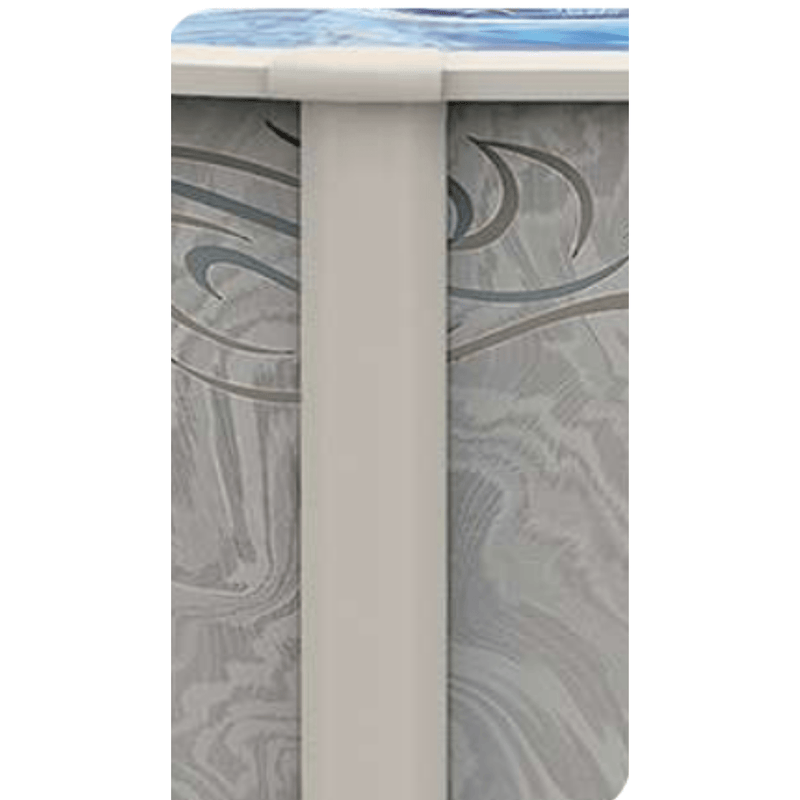52"/54"H Bay Burst Oval Resin Pool Kit with Skimmer & Liner - 8" Rails – Vita Pool Supply