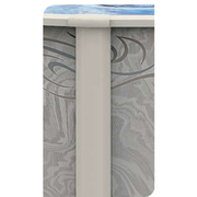 52"/54"H Bay Burst Round HYBRID Resin/Steel Pool Kit with Skimmer & Liner - 8" Rails – Vita Pool Supply