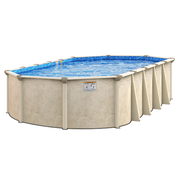 52"/54"H Lake Vista Oval Steel Pool Kit with Skimmer & Liner - 7" Rails – Vita Pool Supply