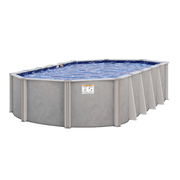 52"/54"H Rio Grande Oval Steel Pool Kit with Skimmer & Liner - 8" Rails – Vita Pool Supply