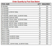 52"/54"H Rio Grande Oval Steel Pool Kit with Skimmer & Liner - 8" Rails – Vita Pool Supply
