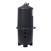 The Hayward 525 Sq Ft SwimClear Multi 4 Cartridge Filter W3C5030, suitable for pools up to 50,000 gallons, features two inlet/outlet connections and a top-mounted pressure gauge for optimal performance.