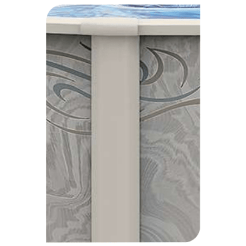 52"H Marsh Majesty Oval Resin Pool Kit with Skimmer & Liner - Salt Friendly - 8" Rails – Vita Pool Supply