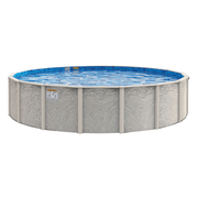 52"H Marsh Majesty Round Resin Pool Kit with Skimmer & Liner - Salt Friendly - 8" Rails – Vita Pool Supply