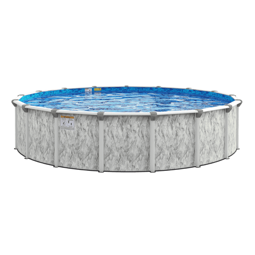 54"H Ocean Current Round HYBRID Resin/Steel Pool Kit with Skimmer & Liner - 7" Rails – Vita Pool Supply