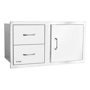 Bull 38" Stainless Access Door & Double Drawer Combo, 55890