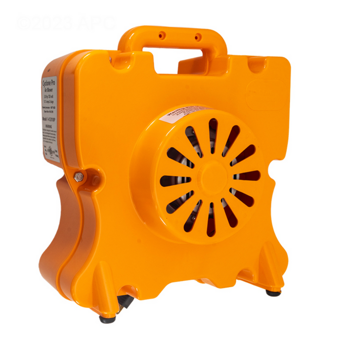 The Air Supply 4128100P Cyclone Pro Wintering & Installing Liners Liner Vac by Air Supply of the Future is expertly designed for industrial use. Featuring a handle and protective grille, it's perfect for tasks like installing vinyl liners or winterizing pools, delivering unmatched efficiency and reliability.