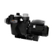 AquaStar Pool Products presents the AquaStar 3.0HP PLP300S Variable Speed Smart Pipeline Pump, a black swimming pool pump featuring visible motor and pipe connections, optimized for efficient energy consumption against a white background.