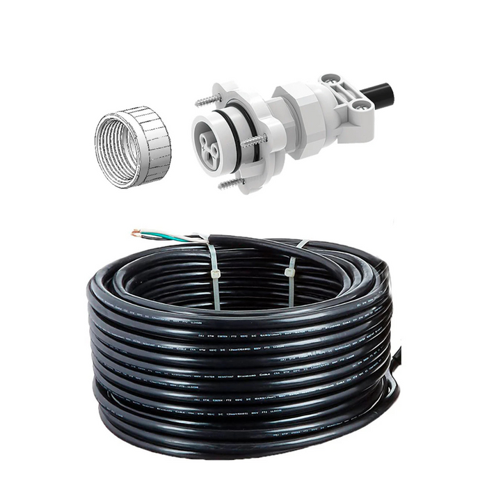 Blue Square Cable & Plug Kit 14 Gauge for Vivid 360 Pool Light