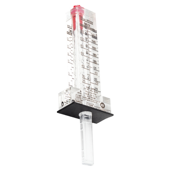 Blue White F-300 Series 2.5" PVC Flowmeter 29-150 GPH F-30250P