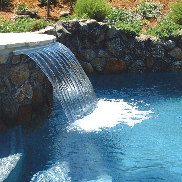 CMP Natural Wonders® Arch 24" Waterfall - 1" Lip, Back Port, White (25577-260-000)